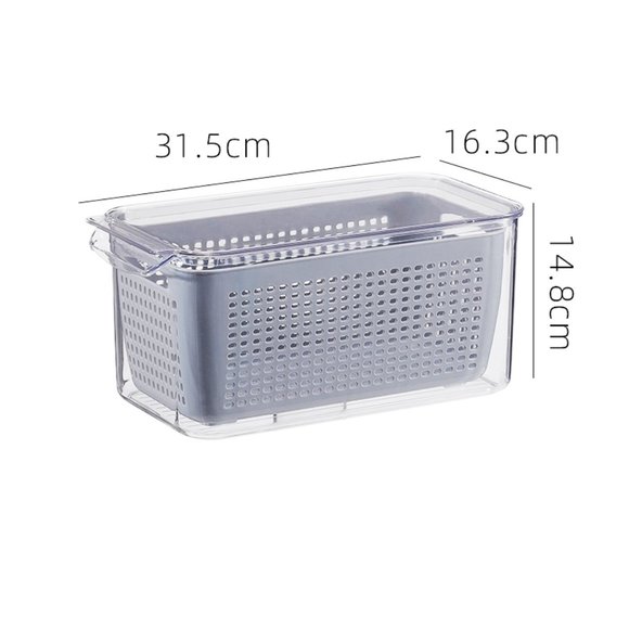 New Fridge Organizers/Produce Savers - Set of 2 Leachate Baskets - Picture 2 of 5